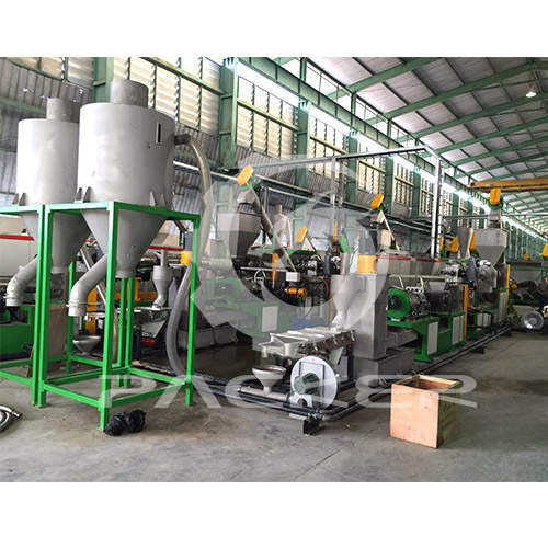 Pe Pp Plastic Flakes Granulering Line